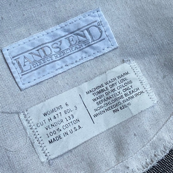 Lands' End Charcoal Grey Denim Midi A-Line Skirt Size S-Medium - Picture 9 of 9